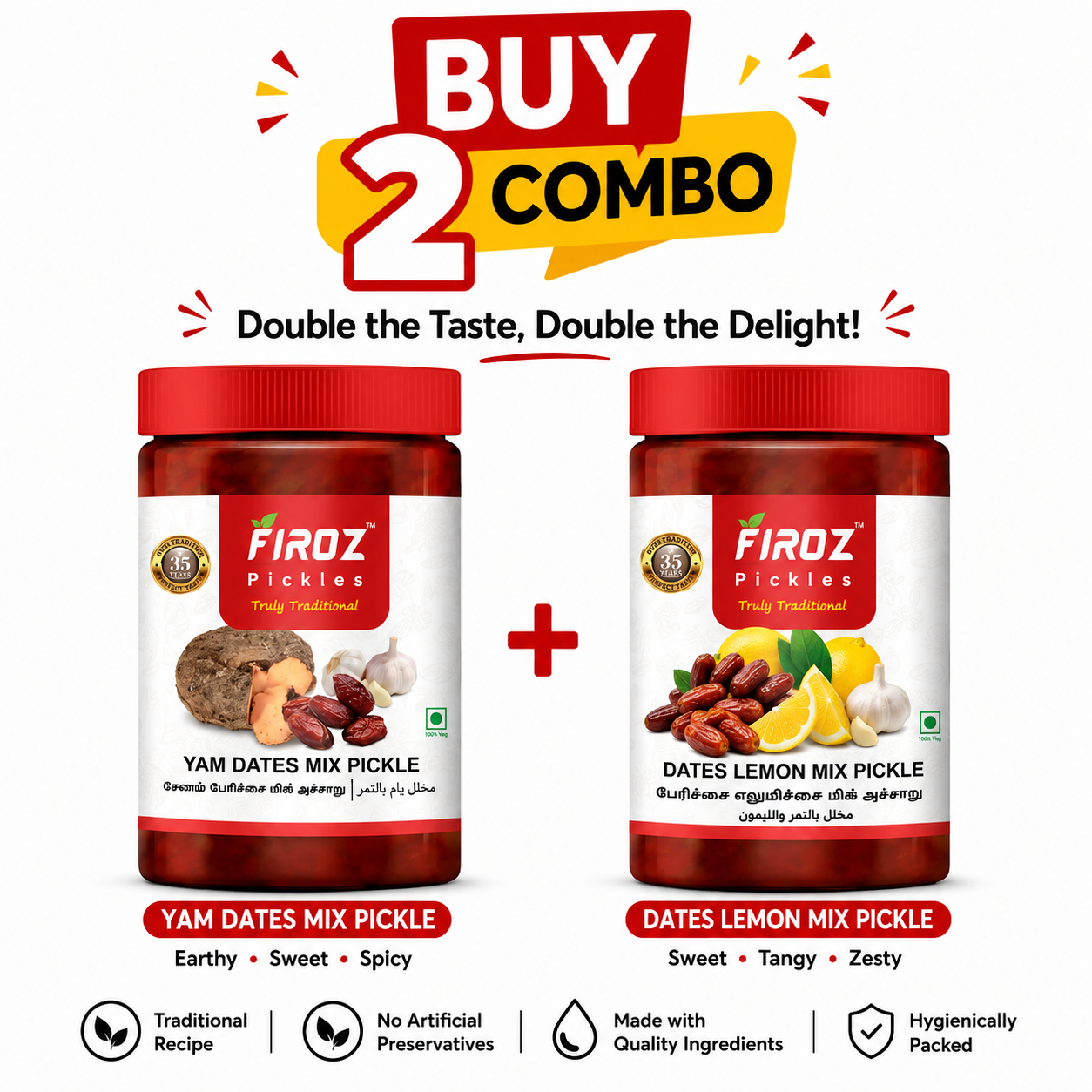 Yam Dates Mix + Dates Lemon Mix BUY 2 COMBO